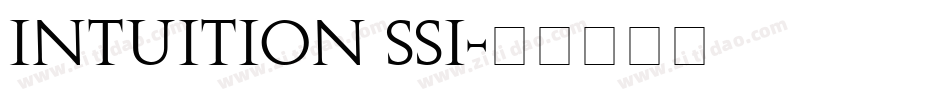 Intuition SSi字体转换